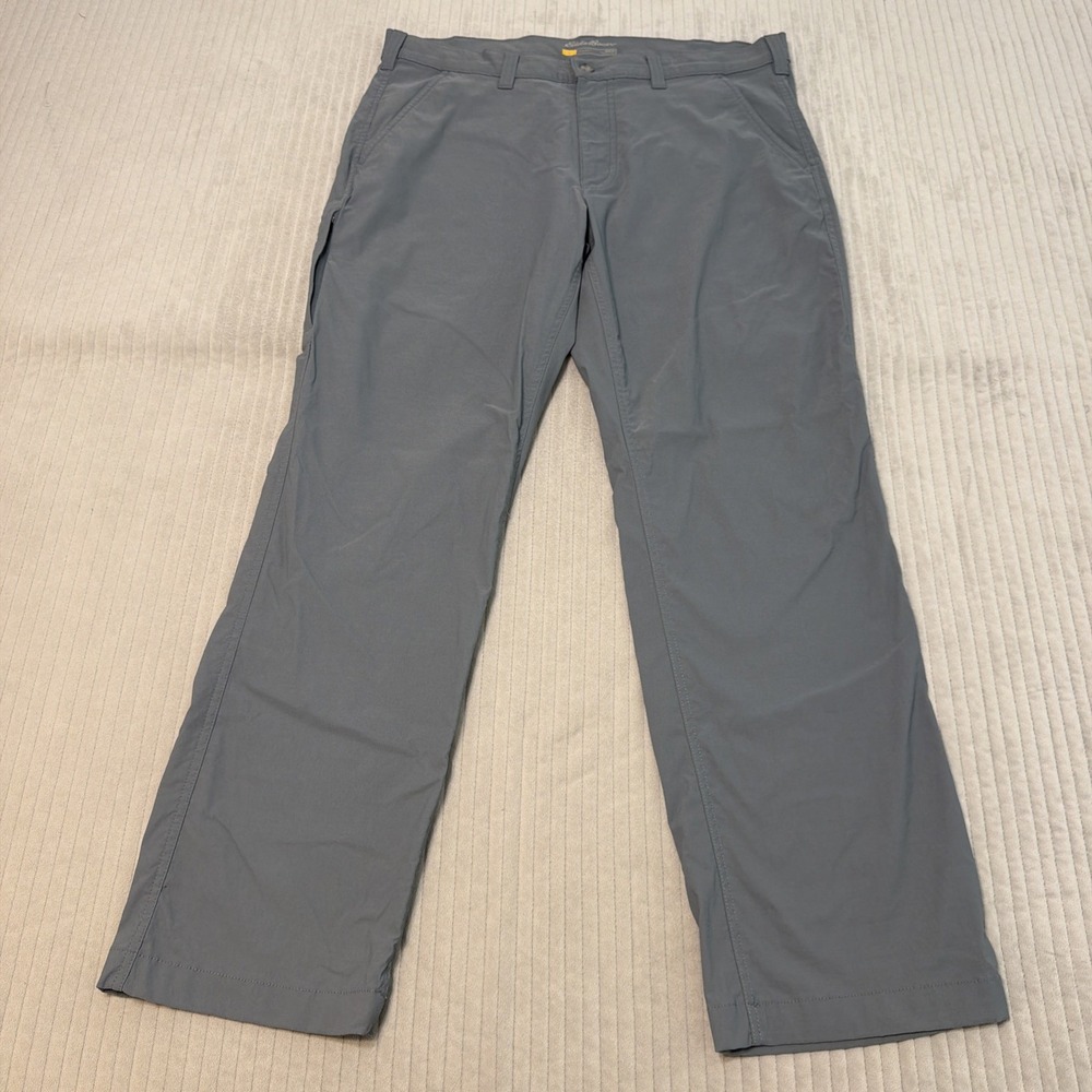 Eddie Bauer Travex Gray Light Performance Pants 36x32 Hiking